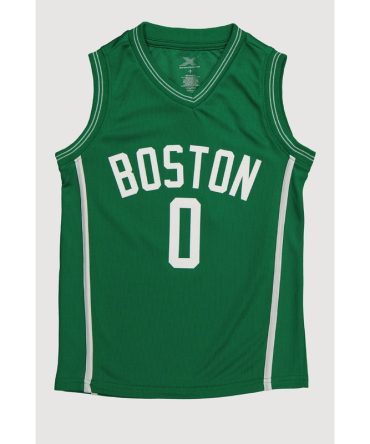Boys V Neck Graphic Basketball Jersey