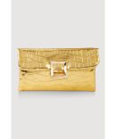 Faux Leather Detail Straw Convertible Handbag