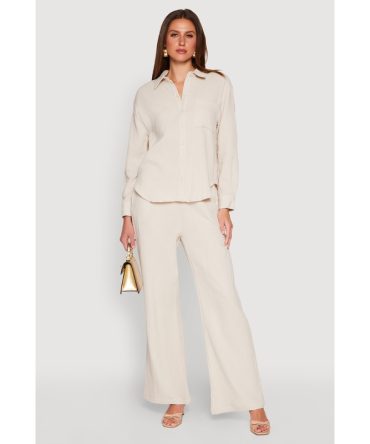 Gauze Knit Pants
