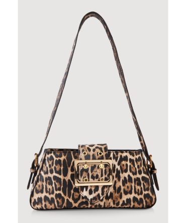 Jaguar Print Faux Leather Handbag