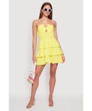 Square Neck Mini T Shirt Dress