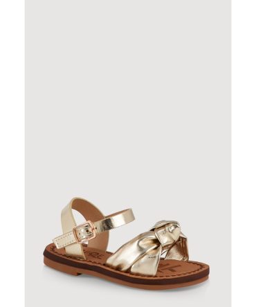 Toddler Girls Knot Band Ankle Velcro Strap Sandals
