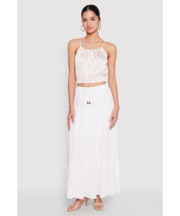 Almost Famous Tiered Maxi Skirt