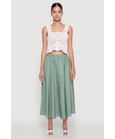 Chic Crochet Cropped Tank Top