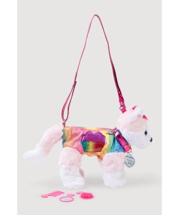 Girls Cupcake Foil Screen Puppy Purse