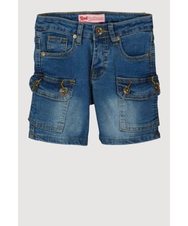 Girls Denim Cargo Shorts