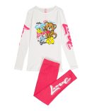 Little Girls Blessed Graphic Tee and Cargo Shorts