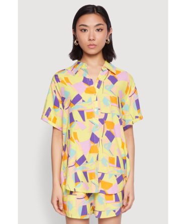 Spoon Jeans Geometric Print Shorts