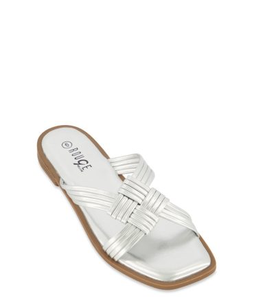 Woven Strappy Flat Sandals