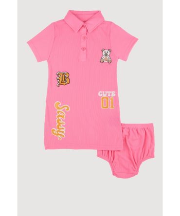 Baby Girls 12-24M Sassy Graphic Print Polo Dress