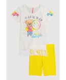 Girls Game Day Sequin Short Sleeve Graphic Tee