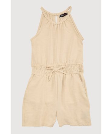Girls Smocked Sleeveless Romper