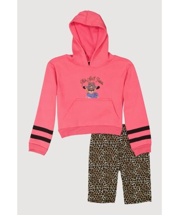 Girls This Aint Texas Graphic Hoodie and Shorts