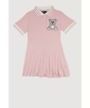 Little Girls Rhinestone Teddy Bear Graphic Top