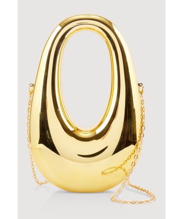 Oval Metallic Handbag