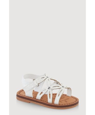 Toddler Girls Cut Out Velcro Strap Sandals