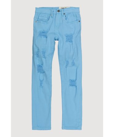 Boys Distressed Patch and Repair Jeans