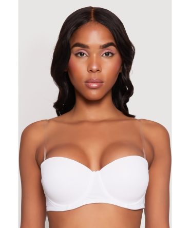 Clear Back Strap Balconette Bra | Convertible to Strapless