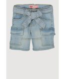 Girls Tie Waist Belted Utility Romper