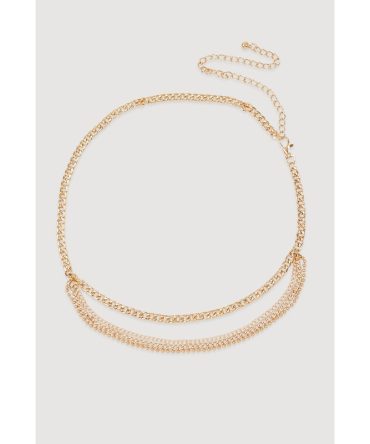 Plus Size Layered Chain Belt