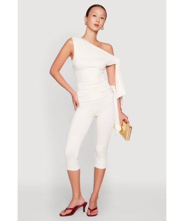 Side Tie Capri Pants