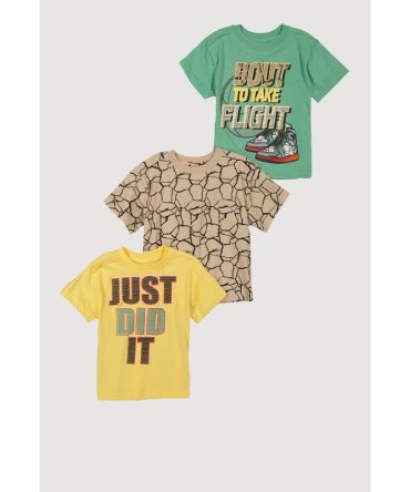 Toddler Boys Just Did It Graphic Tees 3 Pack