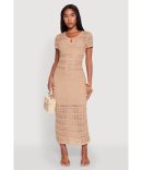Crepe Knit Scoop Neck Cami Dress