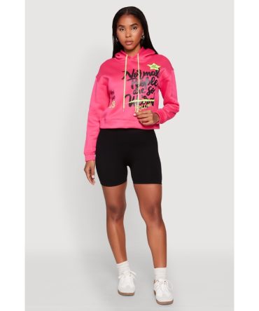Be Weird Graphic Hooded Sweatshirt
