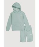 Baby Girls 0-9M Terry Cloth Sweatshirt and Shorts with Graphic Tank Top