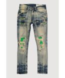 Boys Whiskered Distressed Denim Shorts