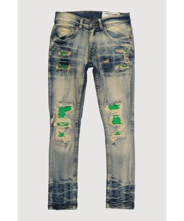 Boys Vintage Wash Rip and Repair Jeans