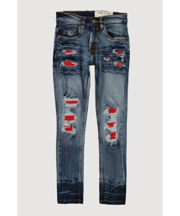Boys Whiskered Patch and Repair Jeans