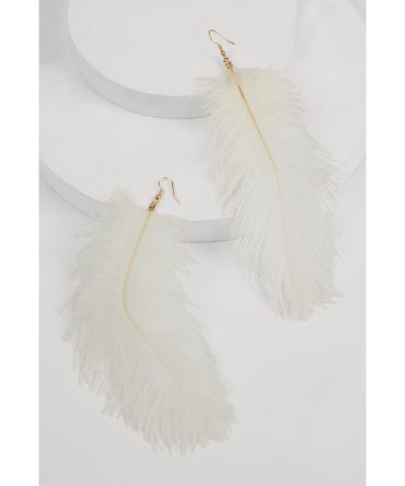 Feather Drop Earrings
