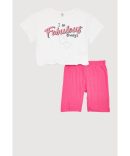 Girls Keep Dreaming Bear Graphic Sweatshirt and Sweatpants