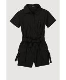Girls Twill Wide Leg Cargo Pants