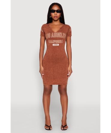 Los Angeles California 1980 T Shirt Dress