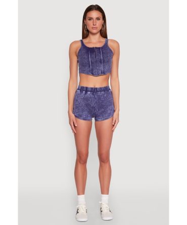 Mineral Wash Dolphin Shorts