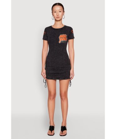 Mineral Wash New York Concrete Jungle Graphic Dress