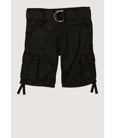 Toddler Boys D Ring Buckle Belted Cargo Shorts