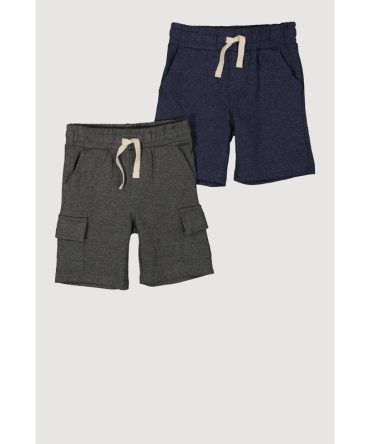 Toddler Boys Marled Cargo Shorts 2 Pack
