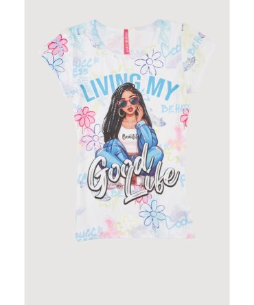 Girls Living My Good Life Graphic Tee