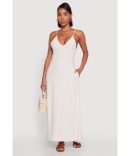 Denim Square Neck Tiered Dress