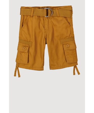 Toddler Boys Cargo Pocket D Ring Belted Shorts