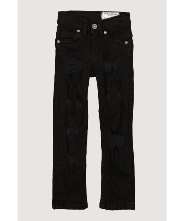 Toddler Boys Patch and Repair Distressed Skinny Jeans