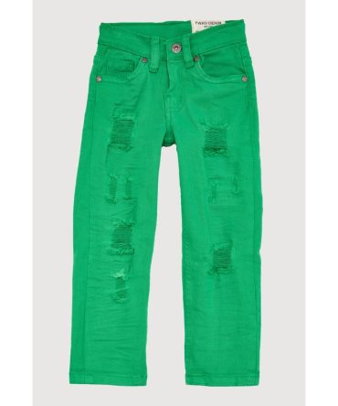 Toddler Boys Patch and Repair Skinny Jeans