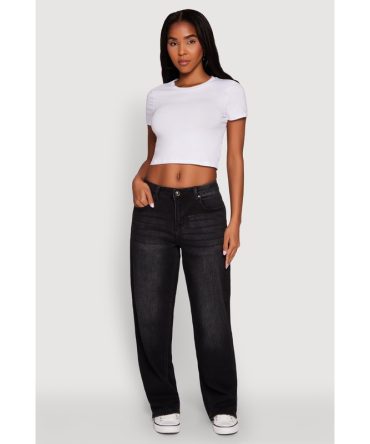 WAX Basic Straight Leg Jeans