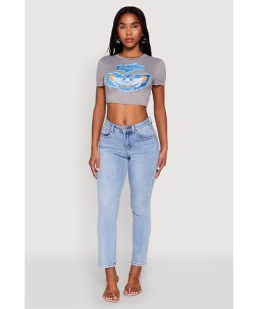 WAX Slim Straight High Rise Jeans