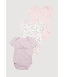 Baby Girls 0-9M Flower Embroidered Tee and Leggings