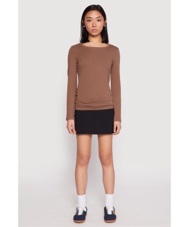 Basic Crew Neck Long Sleeve Tee