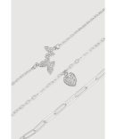 C Initial Necklace and Stud Earrings Set